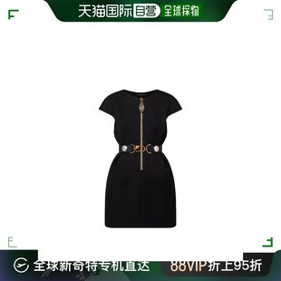 欧洲直邮louisvuitton路易威登黑色修身带袖子的连衣裙