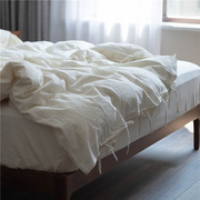 白色四件套全棉纯棉民宿，风酒店床单，被罩床笠被套亲肤柔软床上用品