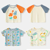 婴儿衣服休闲短袖T恤夏装男童1-3岁1幼儿女宝宝儿童小童上衣
