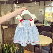 小童吊带裙2023夏季洋气，韩版裙子公主，宝宝婴儿女童夏装背心连衣裙