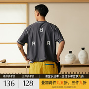 RR24SS撞色哈苏线设计复古运动索罗娜凉感圆领短袖t恤男reaimness