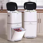 家用厨房垃圾桶脚踏式分类垃圾筐子多层客厅收纳神器多功能厨余桶