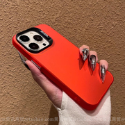 时尚磨砂大红色适用红米K70手机壳小米Note13pro+保护套K60至尊版k50大孔镜头K40全包K30硬12turbo女11/10pro