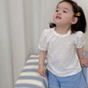 婴儿短袖t恤纯棉薄款幼儿女童夏装半袖白色花边韩版宝宝衣服夏装