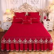 床罩床裙式2021年欧式高档奢华天丝夹棉保护套四季网红防尘