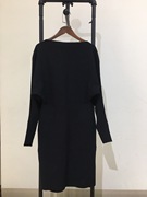 2022女装春季针织蝙蝠袖修身连衣裙EBB1DRS045-2399