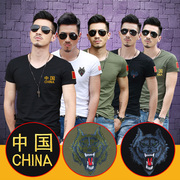 中国特种兵t恤男女军迷服装，刺绣战狼战术短袖硬汉军旅风衣服定制