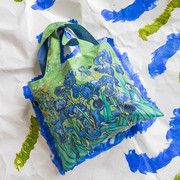 LOQI购物袋轻便可折叠环保袋时尚大容量收纳随身包梵高博物馆名画