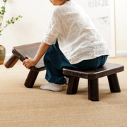日式实木家用坐凳换鞋凳矮凳方凳，小板凳小木凳宝宝凳子客厅搁脚凳