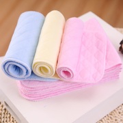 三六九层彩色生态夹棉尿布，柔软尿片可反复水洗，吸水快免折叠棉尿布