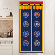 民族西藏藏式门帘窗帘，厨房隔断帘风水帘，玄关卫生间短帘照片定制