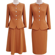 璐丝百丽秋季套裙时尚气质职业两件套高级感长袖通勤高端套装女