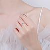 S925纯银海豚戒指女韩小众设计高级轻奢时尚个性不掉色可调节手饰