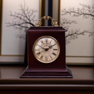 复古艺术钟表创意座钟新中式古典台钟装饰家居客厅时钟摆件桌面钟