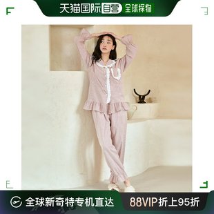 韩国直邮cubica蕾丝，口袋两件套女性睡衣w930