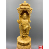黄杨木(黄杨木)雕刻人物佛像，西方三圣阿弥陀佛，大势至观世音家居供奉佛摆件