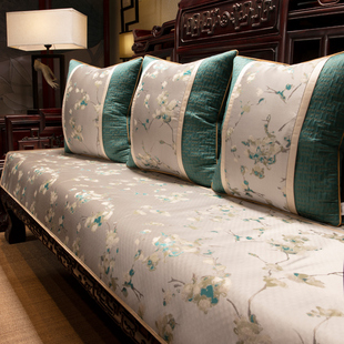 新中式罗汉床坐垫巾防滑红木，沙发坐垫实木家具，垫子高档全盖巾