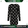香港直邮MCQ 女士黑色印花连衣裙 577659-ROJ60-1000