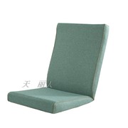 纯色亚麻红实木老式沙发垫，加厚海绵带靠背连体，春秋联邦椅坐垫防滑