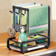 抹布架厨房置物架沥水篮用品架子收纳架水龙头洗碗布水槽海绵专用