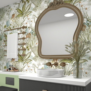 浴室贴纸防水瓷砖贴墙纸自粘壁纸家用墙贴画，卫生间装饰田园风厨房