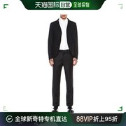 99新未使用香港直邮ALEXANDER MCQUEEN 男士黑色羊毛西装外套