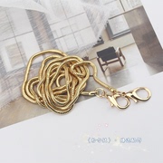全铜蛇骨链女包链条配件链子金色链条金属包包链斜挎品质链条配带