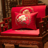 新中式红木沙发坐垫带靠背古典实木家具椅垫，罗汉床垫子五件套定制