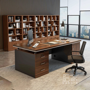 卧室电脑桌台式带抽屉书桌，家用写字桌，新中式办公桌椅组合ztf450