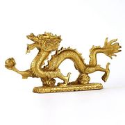 纯铜龙摆件(龙摆件)家庭，装饰招财室内装饰品，中国龙汉龙工艺品中式