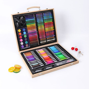 150件套儿童画笔木制礼盒美术绘画画套装绘画学习水彩笔套装