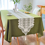 天鹅绒多肉青提 清新绿色桌布ins北欧长方形茶几台布背景布定制