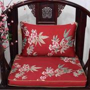 红木沙发坐垫靠垫实木家具，圈椅皇宫椅太师椅垫加w厚防滑可蓝