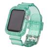 适用watch7表带手表冰川表带，荧光色透明一体表壳表带