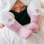 秋冬宝宝加厚毛圈袜子松口棉婴儿保暖中筒袜0-1-3岁儿童袜