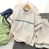 儿童短袖t恤休闲套装2024夏季男童珠地棉，polo衫中大童潮短裤2件套