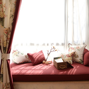 飘窗垫欧式窗台垫榻榻米简约现代卧室四季通用公主异形坐垫子