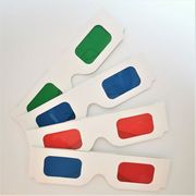 纸质红蓝3D眼镜 红红/蓝蓝/绿绿纸眼镜  3D立体眼镜 解码眼镜