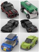 定制积木兼容乐高儿童拼装玩具汽车跑车拉力赛车急停车赛车