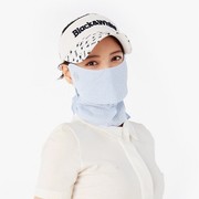打高尔夫防晒面罩春秋季透气防紫外线格子口罩护颈遮脸户外韩国购