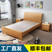 实木单人床1.2米成人1.5米老人1.35米硬板床架小户型90cm工厂