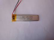 3.7V聚合物锂电池351455P 230MAH 适用清华同方录音笔 无线鼠标等