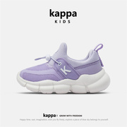 kappa卡帕童鞋女童运动鞋，2024透气公主，女孩网面跑步儿童鞋子
