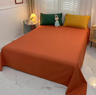 夏季纯色床单单件水洗，棉被单单人床，1.5m1.8米床双人学生宿舍被罩