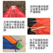 潍坊王侉子(王侉子)伞布三角风筝碳杆成人初学者，易飞大型特大高档线轮
