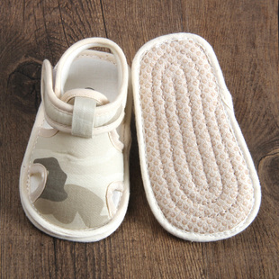 婴儿凉鞋6个月9夏季学步鞋男宝宝手工软底布鞋婴幼儿夏天鞋子透气