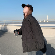 韩系小个子短款羽绒棉衣棉服女秋冬季外套夹棉薄，款棉袄2023年