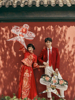 中式情侣写真摄影道具金鱼红风筝中国风古装创意儿童拍照手拿摆件
