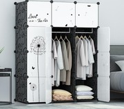 简易衣柜组装折叠塑料组合树脂，布衣橱(布，衣橱)简约现代经济型收纳柜省空间