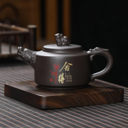 紫砂壶手工作泡茶壶单人，功夫茶具套装家用大小，容量井栏壶原矿中式